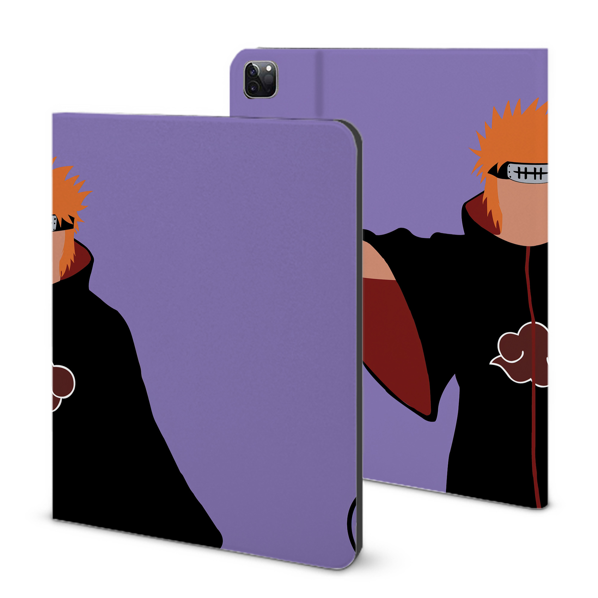 （画像用） NARUTO -ナルト- NARUTO -ナルト- 疾風伝 IPad ケース ブック型 PUレザー TPU 耐衝撃 軽量 薄型 ペン収納なし 全面保護 IPad 各モデル対応